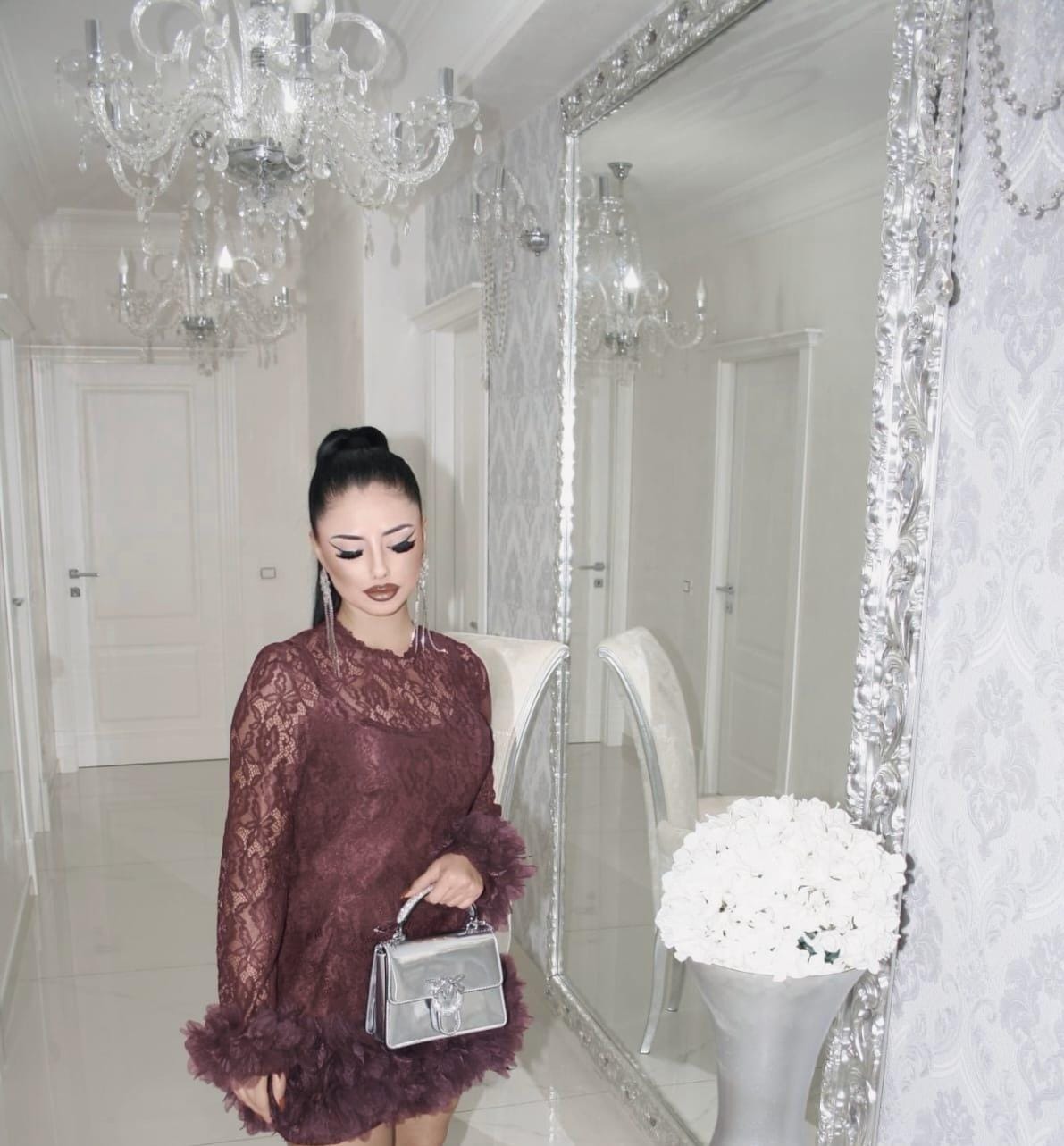 Abito Bordeaux  in Pizzo