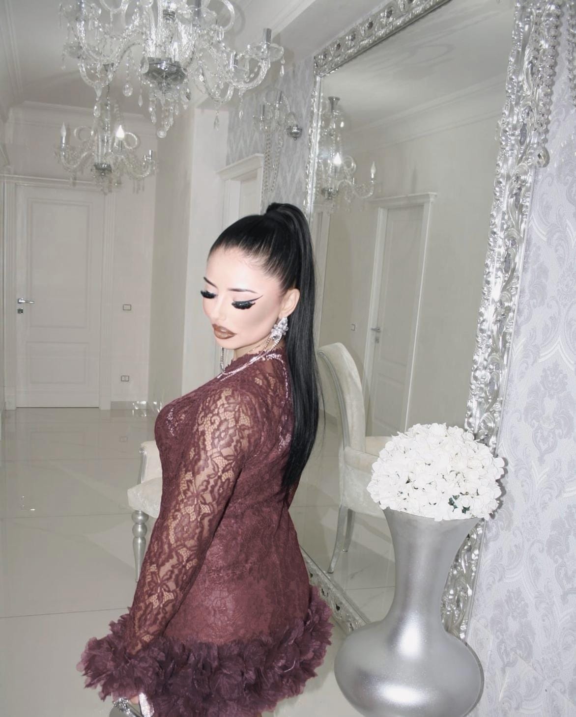 Abito Bordeaux  in Pizzo